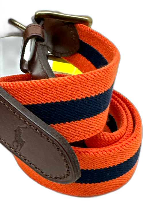 Polo Orange & Navy Men's Belt Orange & Navy