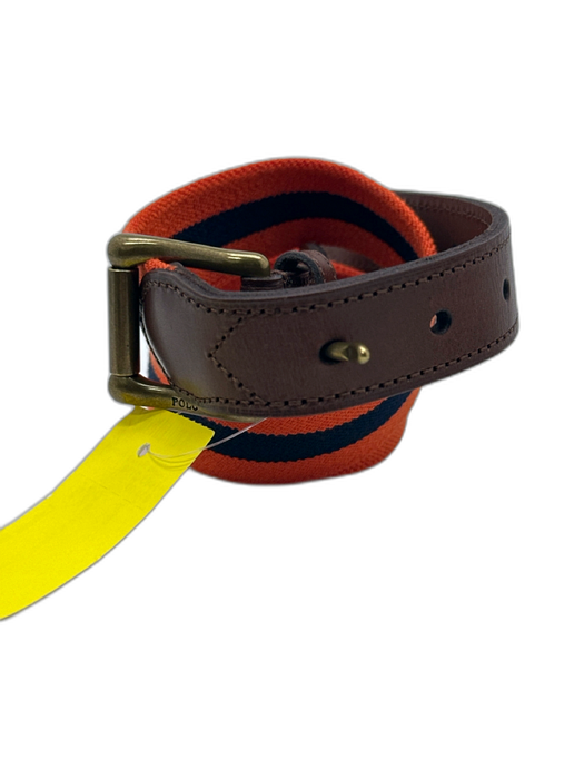 Polo Orange & Navy Men's Belt Orange & Navy