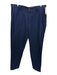 Polo Size 33 Navy Blue & White Linen Striped Zip Fly Men's Pants Navy Blue & White / 33