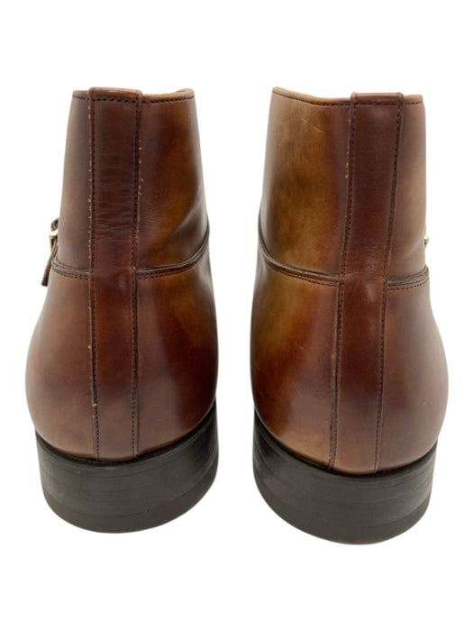 Magnanni Shoe Size 12 Brown Leather Solid Men's Shoes Brown / 12