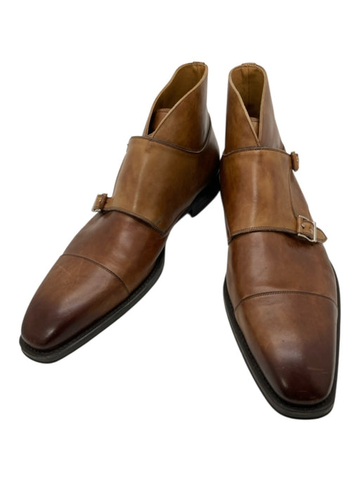 Magnanni Shoe Size 12 Brown Leather Solid Men's Shoes Brown / 12