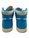 Jordan Shoe Size 11.5 Blue & White Leather High Top Lace Up Men's Shoes Blue & White / 11.5