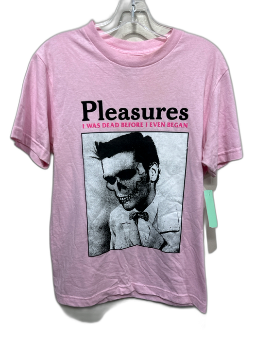 Pleasures Size S Pink & Black Cotton Graphic Men's Short Sleeve Pink & Black / S