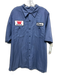 Red Kap Size XXL Navy Blue & Multi Cotton Buttons Men's Short Sleeve Navy Blue & Multi / XXL