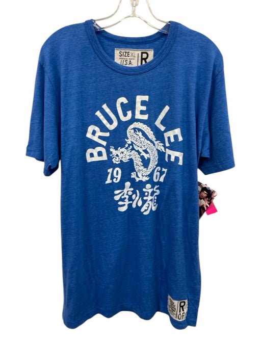 Roots of Fight NWT Size XL Blue & White Polyester Blend Graphic Short Sleeve Blue & White / XL