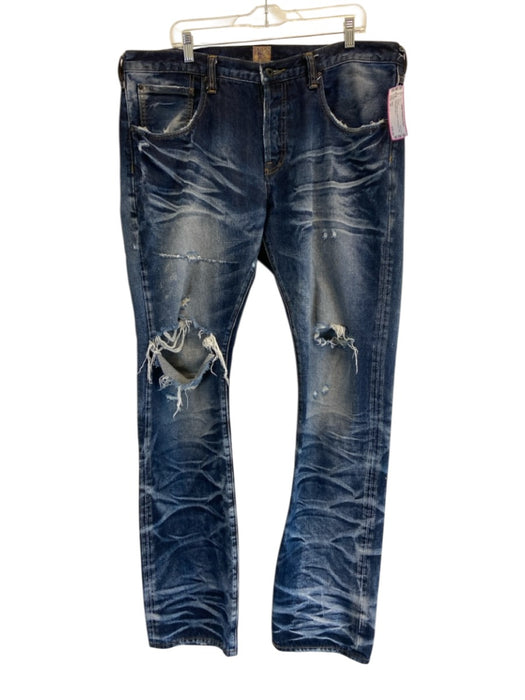 PRPS Size 38 Dark Wash Cotton Distressed Slim Men's Pants Dark Wash / 38