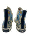 Converse Shoe Size 9.5 Beige & Blue Print Leather Floral Sneaker Men's Shoes Beige & Blue Print / 9.5