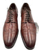 Santoni Shoe Size 13 Dark Brown Leather Broguing Dress Wingtip Men's Shoes Dark Brown / 13