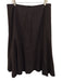 Boden Size 16 Dark Brown Wool Blend Zip Asymmetric Paneled Maxi Skirt Dark Brown / 16