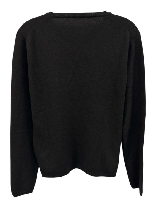 Brunello Cucinelli Size XL Black Cashmere Long Sleeve Knit Sweater Black / XL