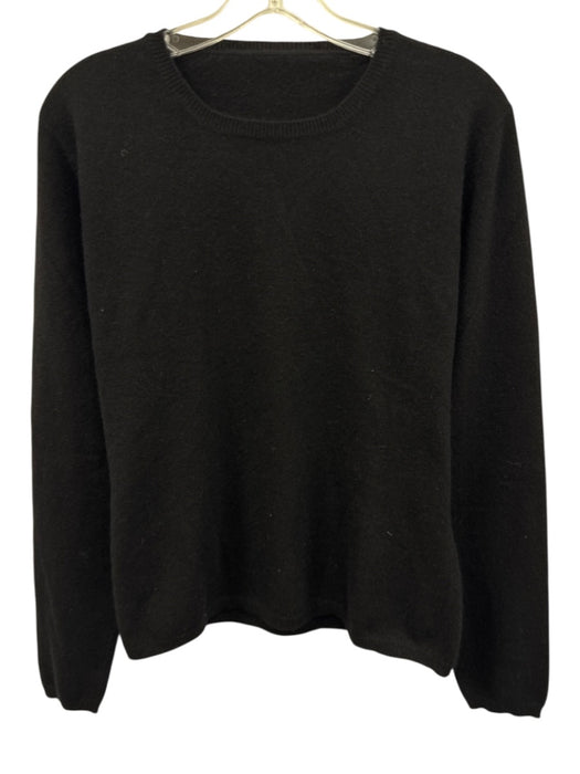Brunello Cucinelli Size XL Black Cashmere Long Sleeve Knit Sweater Black / XL
