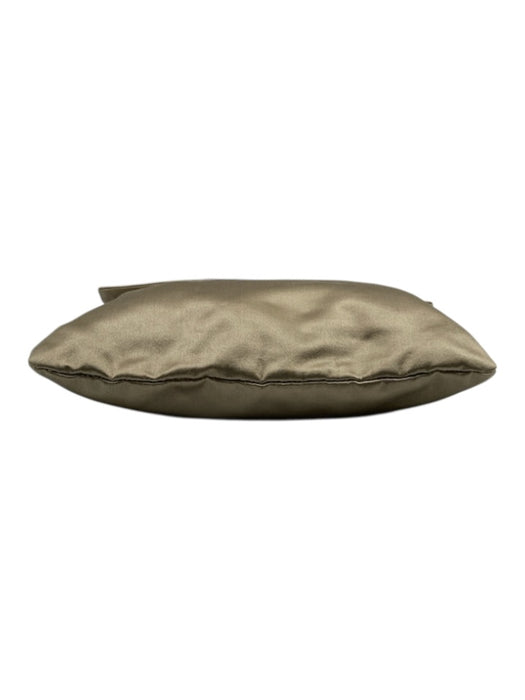 Giorgio Armani Taupe Gold Silk Top Handle Flap Satin Mirror Incl Bag Taupe Gold / Small
