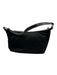 Prada Black Nylon Zip Close Triangle Logo Leather Strap Silver hardware Bag Black / Small
