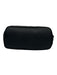 Prada Black Nylon Zip Close Triangle Logo Leather Strap Silver hardware Bag Black / Small