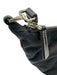 Prada Black Nylon Zip Close Triangle Logo Leather Strap Silver hardware Bag Black / Small