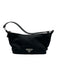 Prada Black Nylon Zip Close Triangle Logo Leather Strap Silver hardware Bag Black / Small
