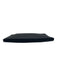 DelVaux Black Leather Zip Close Tulip contrast stitch Clutch Bag Black / Small