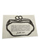 Judith Leiber Clear & Gold Crystals Push Clasp Crossbody Strap Mirror Incl Bag Clear & Gold / Mini