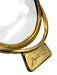 Judith Leiber Clear & Gold Crystals Push Clasp Crossbody Strap Mirror Incl Bag Clear & Gold / Mini