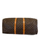 Louis Vuitton Mixed Brown Canvas & Leather Top Handle Monogram Zip Close Bag Mixed Brown / XL