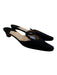 Manolo Blahnik Shoe Size 41 Black Leather Suede Almond Toe Cut Out Mule Pumps Black / 41