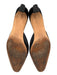 Manolo Blahnik Shoe Size 41 Black Leather Suede Almond Toe Cut Out Mule Pumps Black / 41