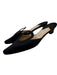 Manolo Blahnik Shoe Size 41 Black Leather Suede Almond Toe Cut Out Mule Pumps Black / 41