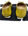 Chanel Shoe Size 41 Green & Black Leather Round Toe Interlocking CC Flats Green & Black / 41