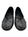 Chanel Shoe Size 40 Black Leather Upper Round Toe Interlocking CC Quilted Flats Black / 40
