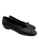 Chanel Shoe Size 40 Black Leather Upper Round Toe Interlocking CC Quilted Flats Black / 40