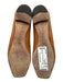 Guillaume Hinfray Shoe Size 40 Brown & Mint Print Leather Square Toe Flat Flats Brown & Mint Print / 40