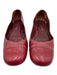 Marc Jacobs Shoe Size 40 Red Leather Round Toe Perforated contrast stitch Flats Red / 40