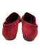 Henry Beguelin Shoe Size 41 Red Leather Suede Square Toe Logo Toe Cap Flats Red / 41