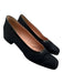 Prada Shoe Size 40 Black & Navy Satin Patent Leather Square Toe Block Heel Pumps Black & Navy / 40