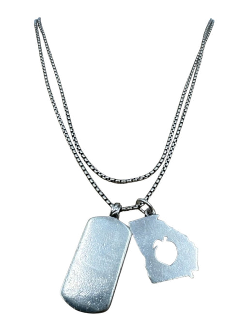 David Yurman Silver Metal Men's Necklace Silver