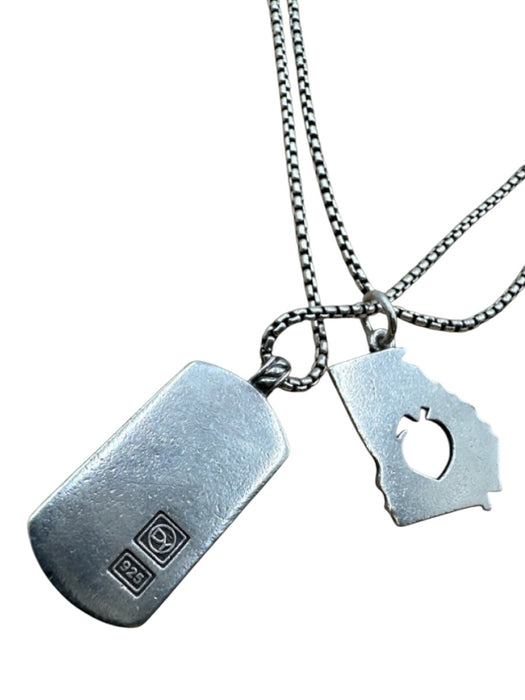 David Yurman Silver Metal Men's Necklace Silver