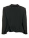 Giorgio Armani Size 12 Black Acetate & Silk Long Sleeve Button Up Blazer Blazer Black / 12