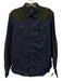 G Star Raw Size M Blue & Green Cotton Solid Button Up Men's Long Sleeve Shirt Blue & Green / M