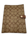 Coach Tan Leather logo Fold Men's Accessories Tan