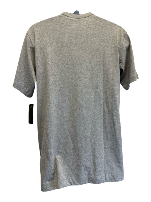 Comme De Garcon NWT Size L Gray Cotton Words T shirt Crew Men's Short Sleeve Gray / L