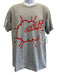 Comme De Garcon NWT Size L Gray Cotton Words T shirt Crew Men's Short Sleeve Gray / L