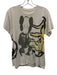 Cactus Jack Size S White & Gray Cotton Skull T shirt Crew Men's Short Sleeve White & Gray / S