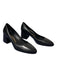 Stuart Weitzman Shoe Size 8 Black Nappa Leather Block Heel Pump Slip On Shoes Black / 8