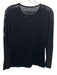 Akris Punto Size Est S Black Viscose Blend Mesh Detail Long Sleeve Top Black / Est S