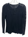Akris Punto Size Est S Black Viscose Blend Mesh Detail Long Sleeve Top Black / Est S