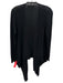 All Saints Size Small Black Merino Wool Solid Handkerchief Hem Cardigan Black / Small
