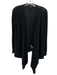 All Saints Size Small Black Merino Wool Solid Handkerchief Hem Cardigan Black / Small