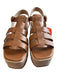 Michael Kors Collection Shoe Size 38.5 Brown Leather Platform Gladiator Shoes Brown / 38.5