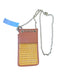 House of Want Brown & Tan Vegan Leather Woven Chain Strap Crossbody Bag Brown & Tan / XS