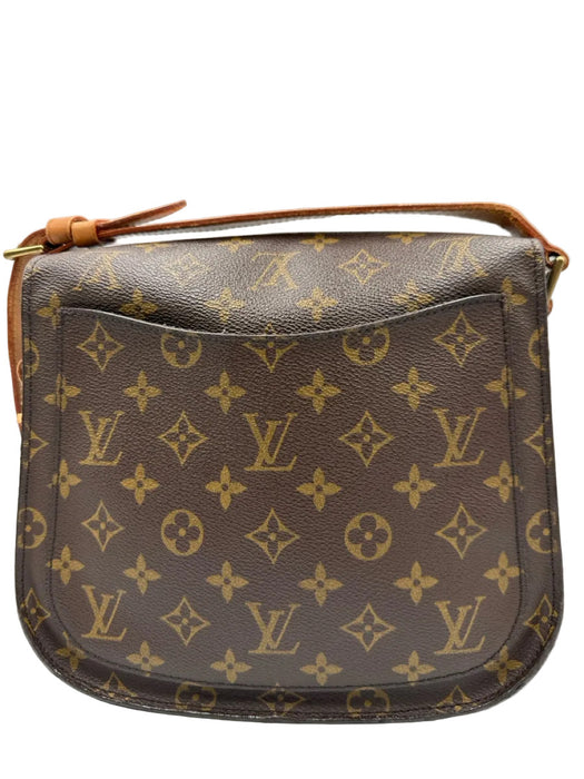 Louis Vuitton Brown Coated Canvas Monogram Flap Top Adjustable Strap Bag